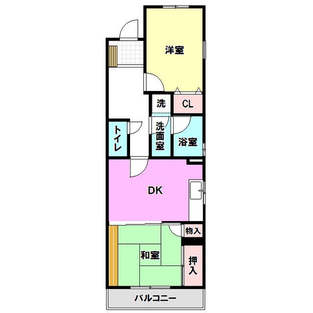 マリブコート 103号室 間取り