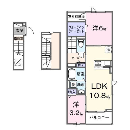 カーサルジェンドⅥ 301号室 間取り