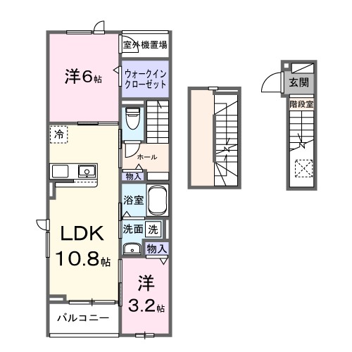 カーサルジェンドⅥ 303号室 間取り