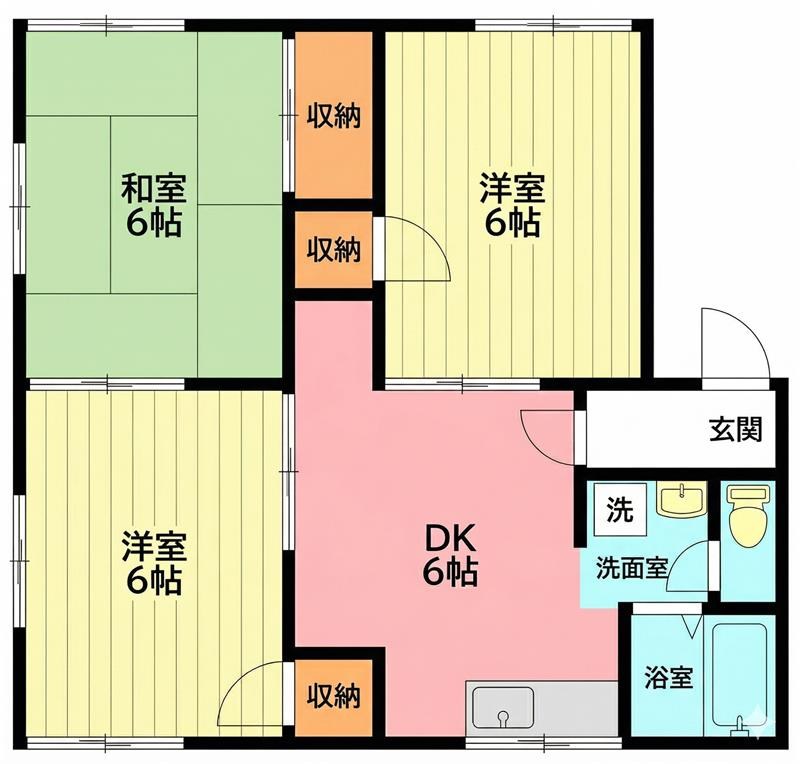 マーガレット 201号室 間取り