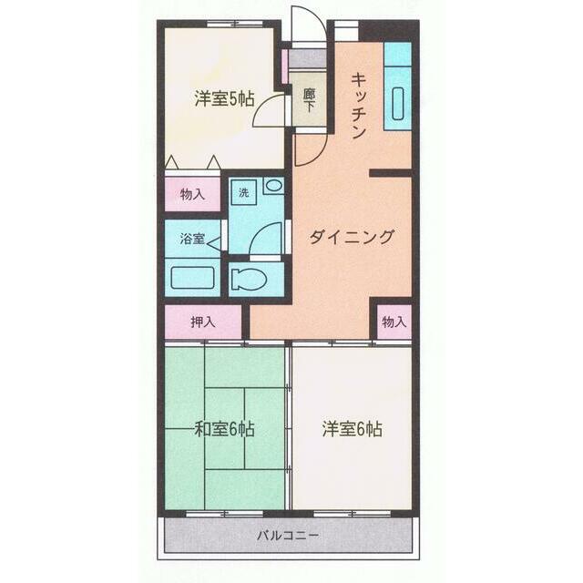 グランドステータス相武台 108号室 間取り
