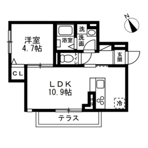藤沢市本町1丁目PJ 102号室 間取り