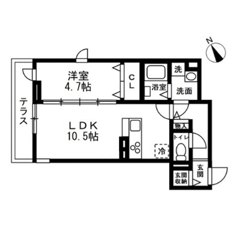 藤沢市本町1丁目PJ 301号室 間取り