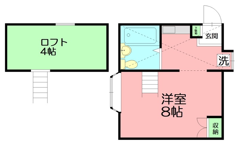 アルカディア湘南 203号室 間取り