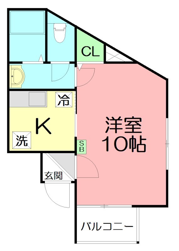 ケニーズハウス大船 302号室 間取り