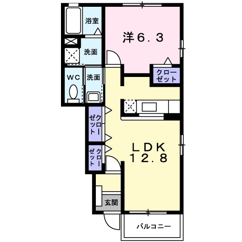 メゾン・シーダー壱番館 104号室 間取り