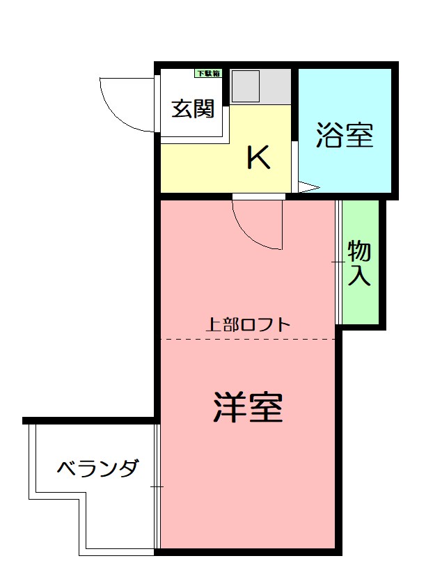 パレス・ランB 205号室 間取り