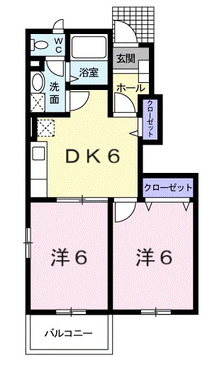 アクシアＡ 102号室 間取り