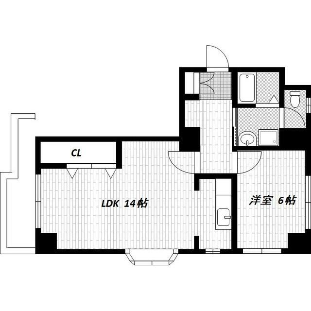 吉徳マンション 303号室 間取り