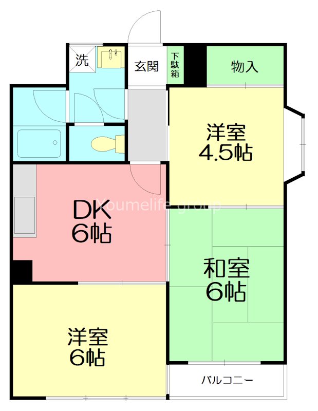 セレーノ東町Ⅱ 201号室 間取り