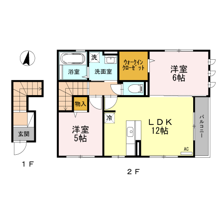 ヴィラ・オルフェーヴル 202号室 間取り