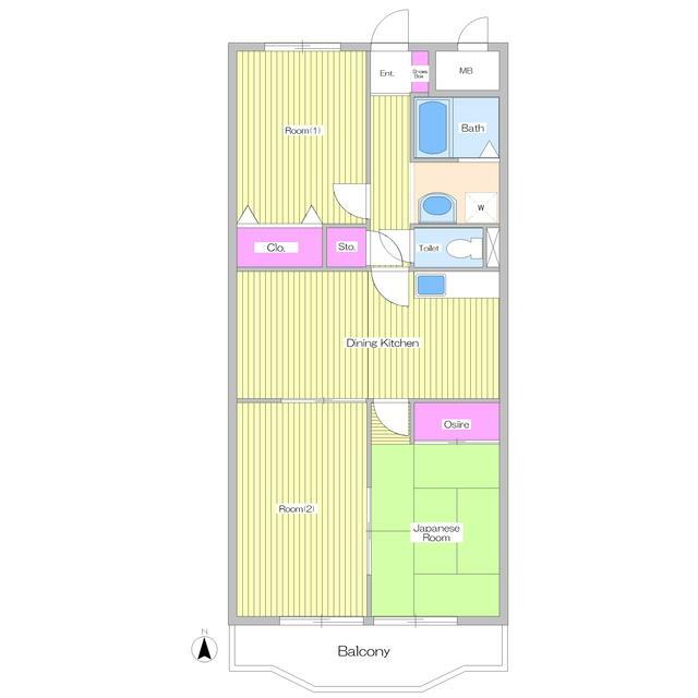 シモンズアーク 106号室 間取り