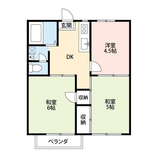 ハイツファイン 202号室 間取り