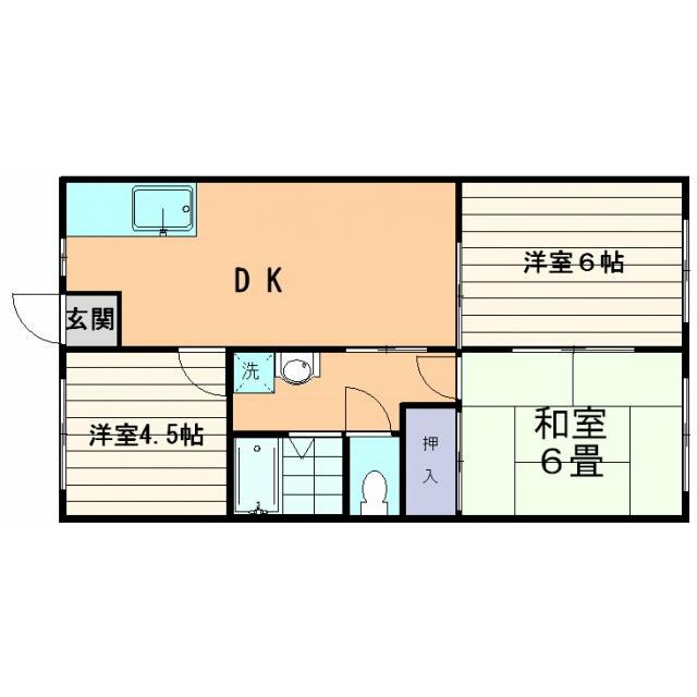 ファミール難波 103号室 間取り