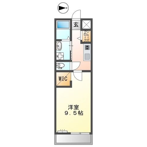 prunier（プリュニエ） 205号室 間取り