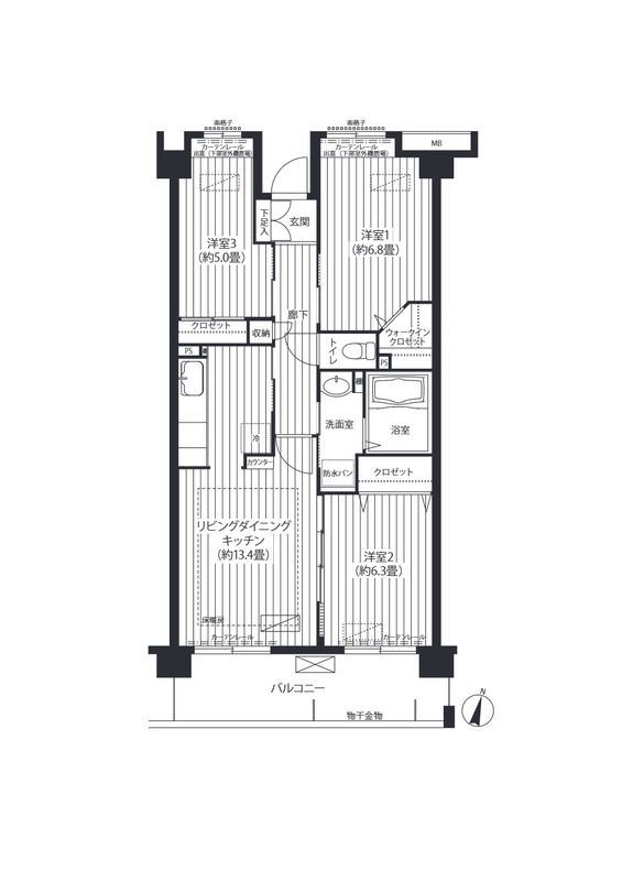 コーポレート東戸塚 314号室 間取り