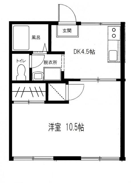 トレイル湘南 201号室 間取り