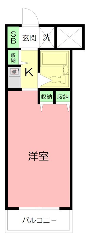 パレ・ドール湘南平塚 605号室 間取り
