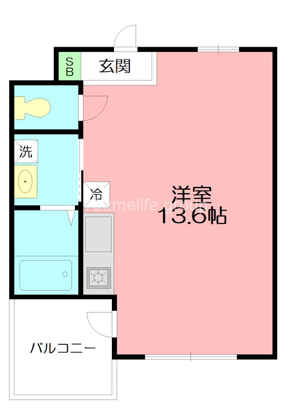 グラーテス・ワン 502号室 間取り