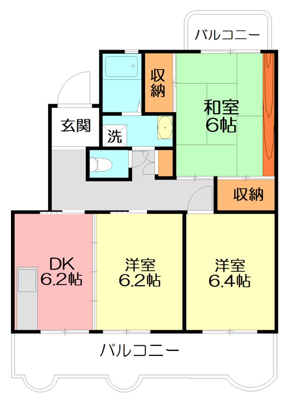 ラ・ポール田中 103号室 間取り
