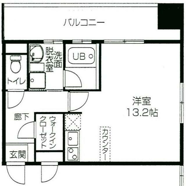 オパールマンション 807号室 間取り