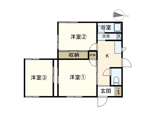 大山貸家  間取り