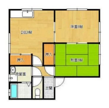 ハイハイツⅢ A-102号室 間取り