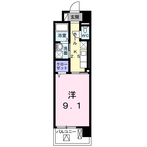 brote湘南 202号室 間取り