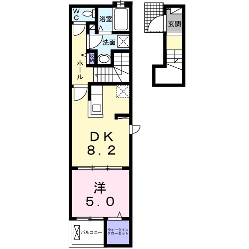 マルベリーⅤ 201号室 間取り