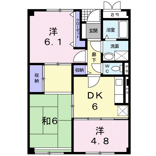 サンベ－ルヒルズ 103号室 間取り