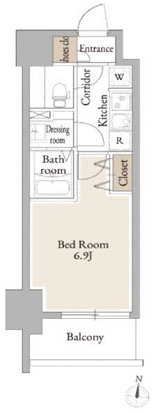 LiveCasa平塚 503号室 間取り