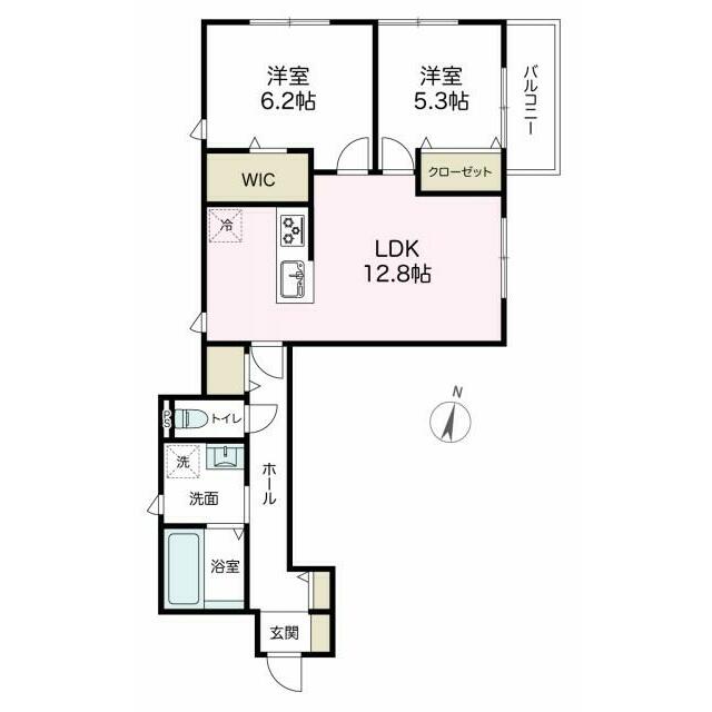 アズコンフォート 101号室 間取り