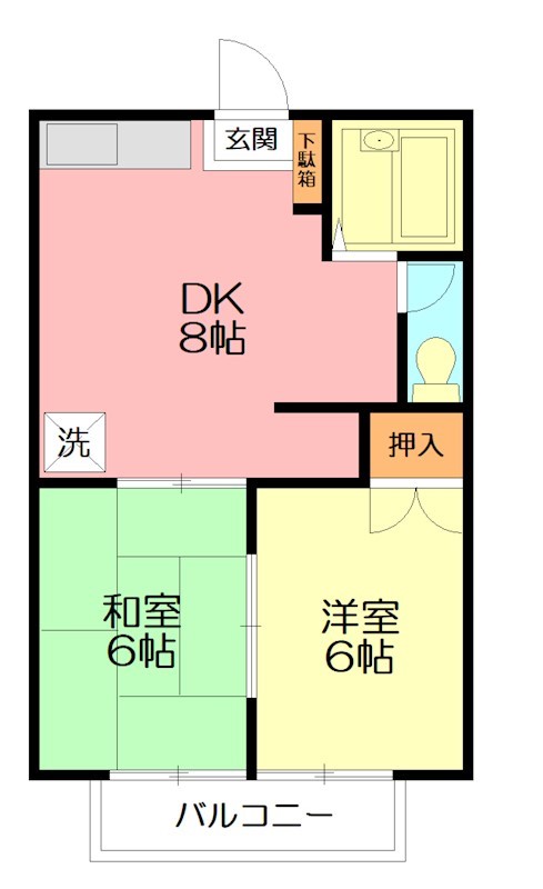 ウィング湘南 101号室 間取り