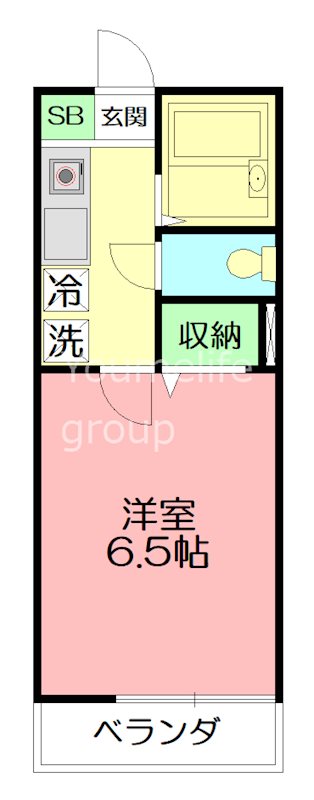 エクレールK花水台 201号室 間取り