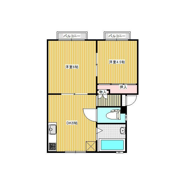 シーサイドコーポＢ 101号室 間取り
