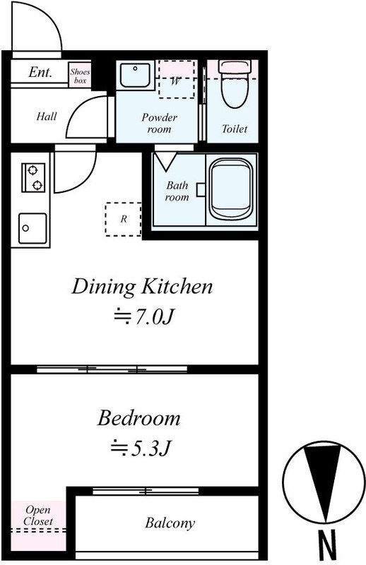 GRADUS平塚Ⅱ 101号室 間取り