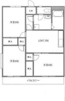 エトワール湘南 204号室 間取り