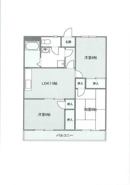 エトワール湘南 105号室 間取り