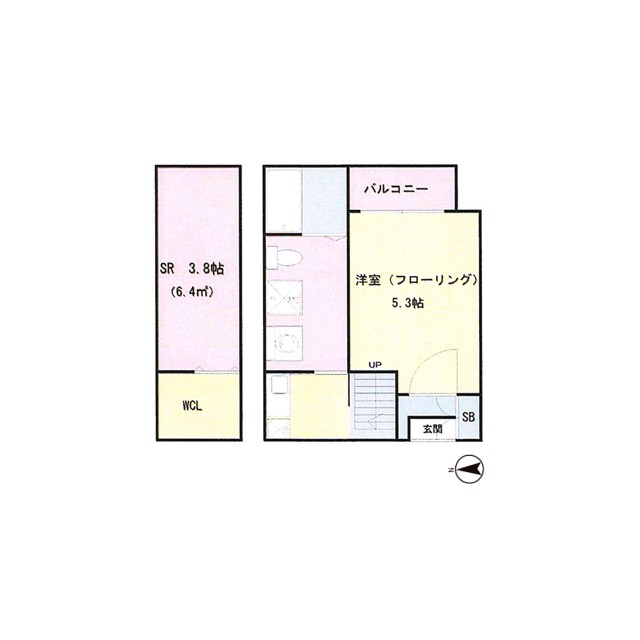 ＴＡＫＵＭＩ 103号室 間取り