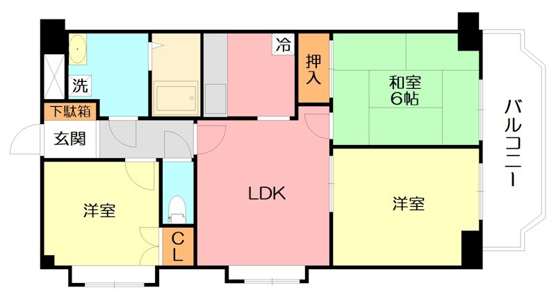 カサグランデ湘南 501号室 間取り