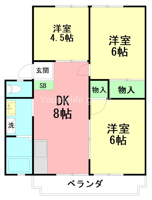 コーポはまゆうⅠ 201号室 間取り
