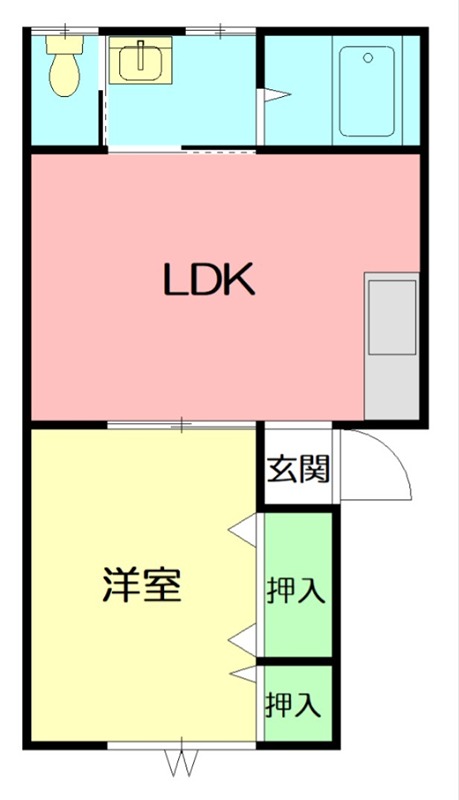 シーサイドクボタⅠ 204号室 間取り
