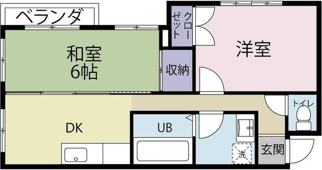 クロノス四之宮 302号室 間取り