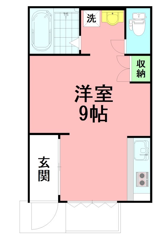 グリーンハウス平塚 101号室 間取り
