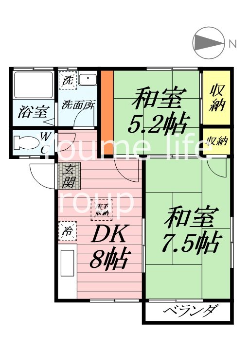グリーンハイム湘南平塚-A 101号室 間取り