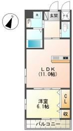 アオイリオーサ  0202号室 間取り