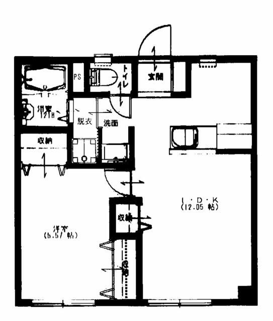 パシフィック湘南 202号室 間取り