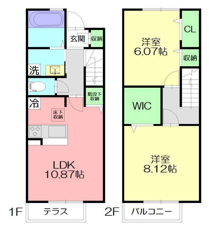京美 103号室 間取り