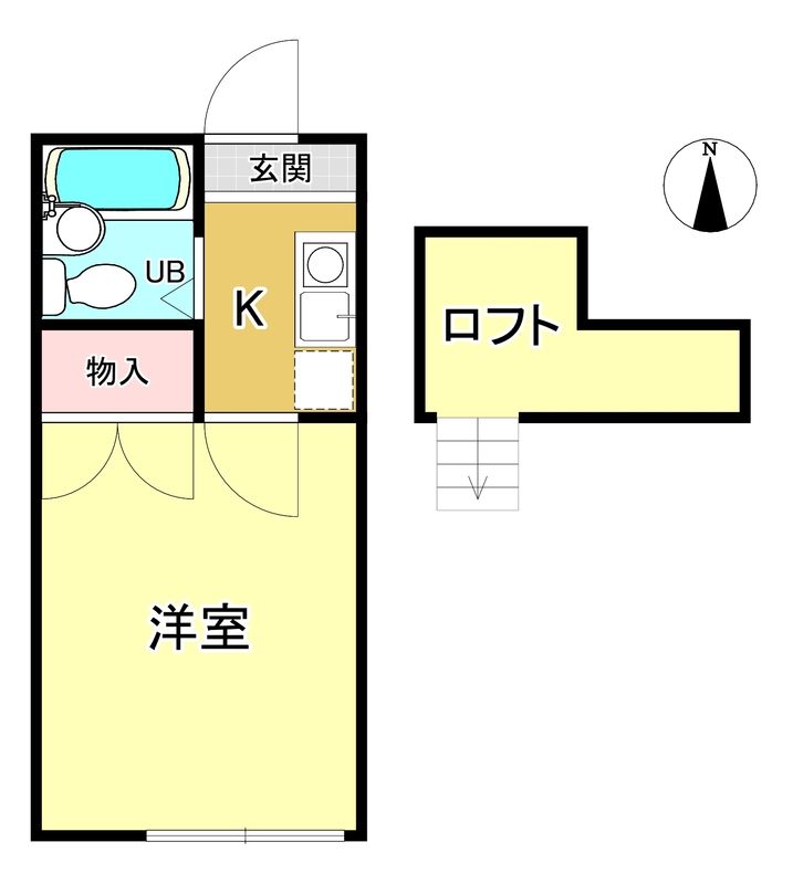 プランドールナルダ  102号室 間取り