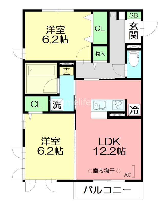 ベーチェル湘南 203号室 間取り